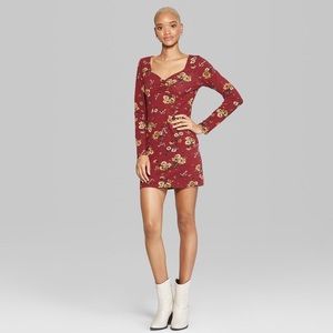 3/$15 Wild Fabel Floral Bodycon Dress